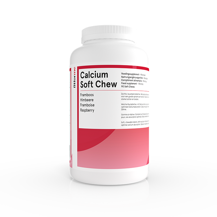 Calcium Soft Chew - Framboos - 500 mg